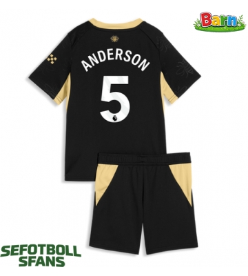Manchester City Elliot Anderson #5 Bortaställ Barn 2026-27 Kortärmad (+ Korta byxor)